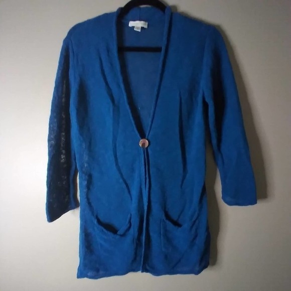 Coldwater Creek Cardigan Sweater  Pockets Long - Picture 1 of 8